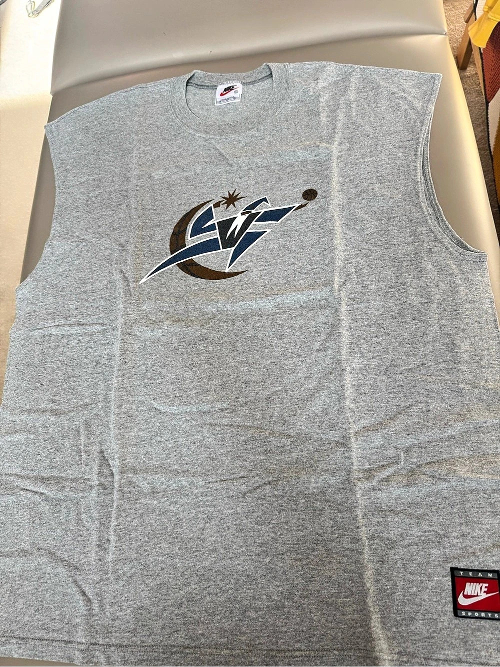 Nike Washington Wizards Basketball jersey Sleeveless Gray & Blue
